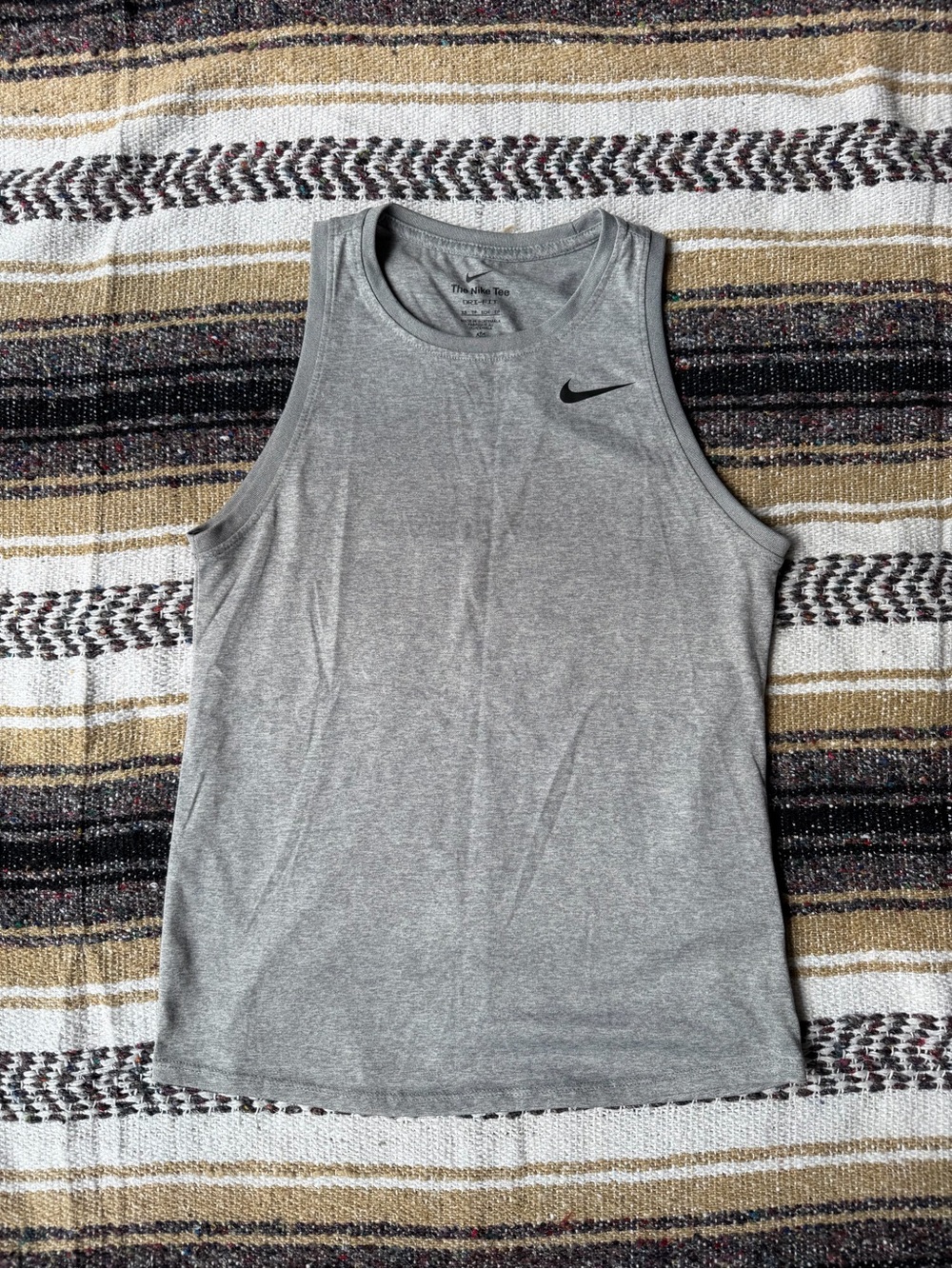 Nike Gray Heather Dri-FIT Crew Neck Tee